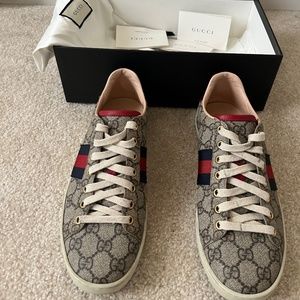 Authentic Gucci Ace Gg Supreme Trainer